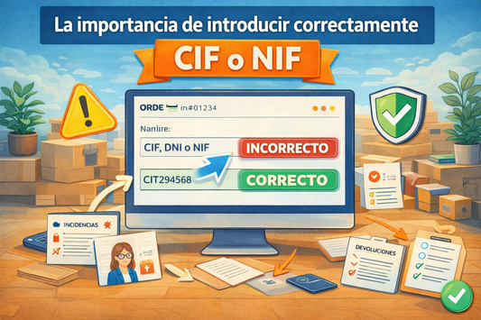 La importancia de introducir correctamente tu CIF o NIF al realizar tu pedido - 321DTF