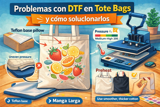 Problemas al aplicar DTF en Tote Bag (y cómo solucionarlos) - 321DTF